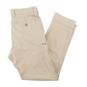 Duluth Trading Co Mens 30x30 (tag 30x32) Flex Ballroom Khakis Pants Tan Trim Fit
